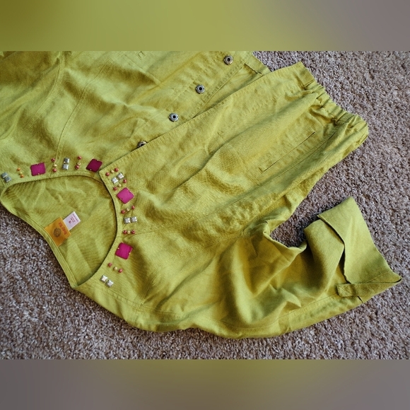 Ruby Rd. Lime Green Jacket Blazer - Picture 3 of 14